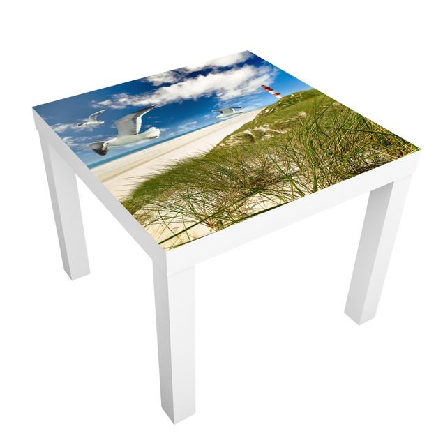 Adhesive film for furniture IKEA - Lack side table - Dune Breeze