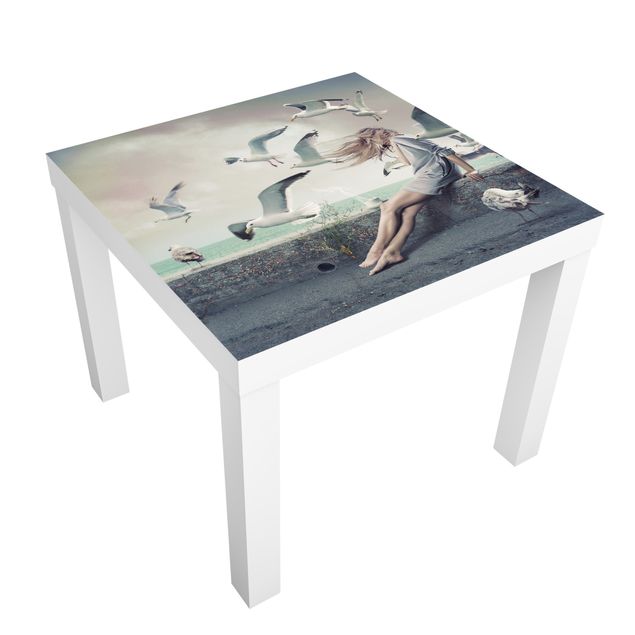 Adhesive film for furniture IKEA - Lack side table - Coffee By The Sea