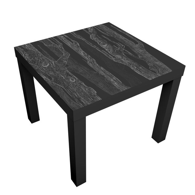 Adhesive film for furniture IKEA - Lack side table - No.MW20 Living Forest Anthracite Grey
