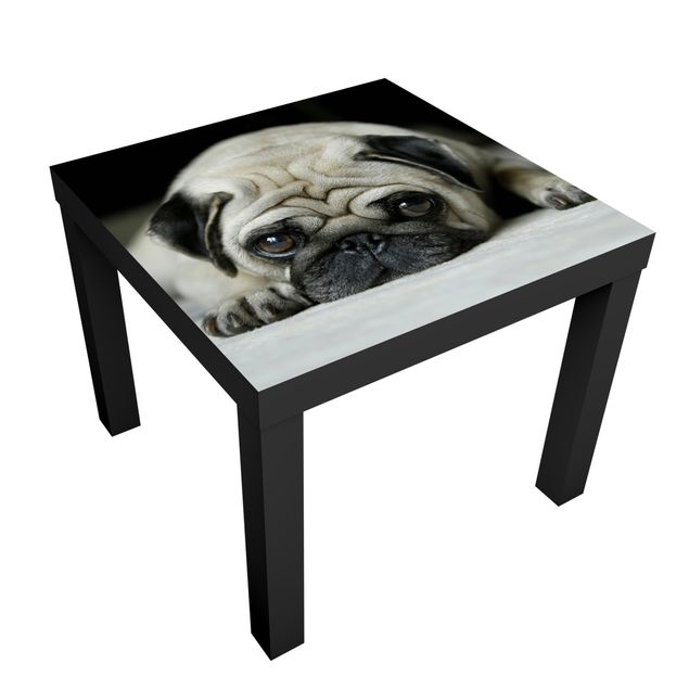 Adhesive film for furniture IKEA - Lack side table - Pug Loves You