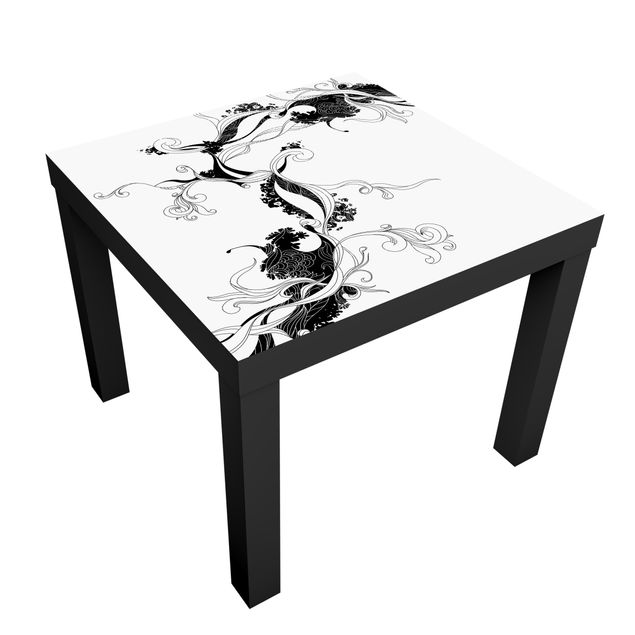 Adhesive film for furniture IKEA - Lack side table - Tendril In Ink