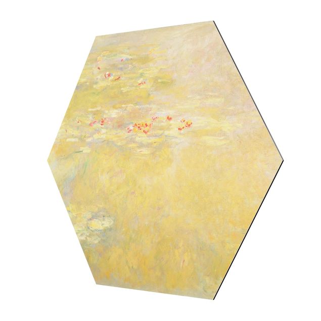 Alu-Dibond hexagon - Claude Monet - The Water Lily Pond