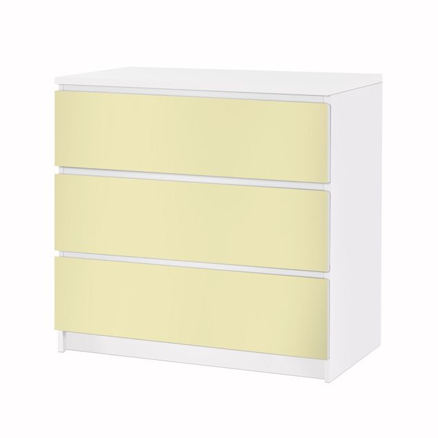 Adhesive film for furniture IKEA - Malm chest of 3x drawers - Colour Crème
