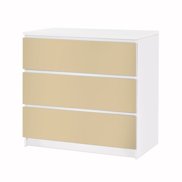 Adhesive film for furniture IKEA - Malm chest of 3x drawers - Colour Light Brown