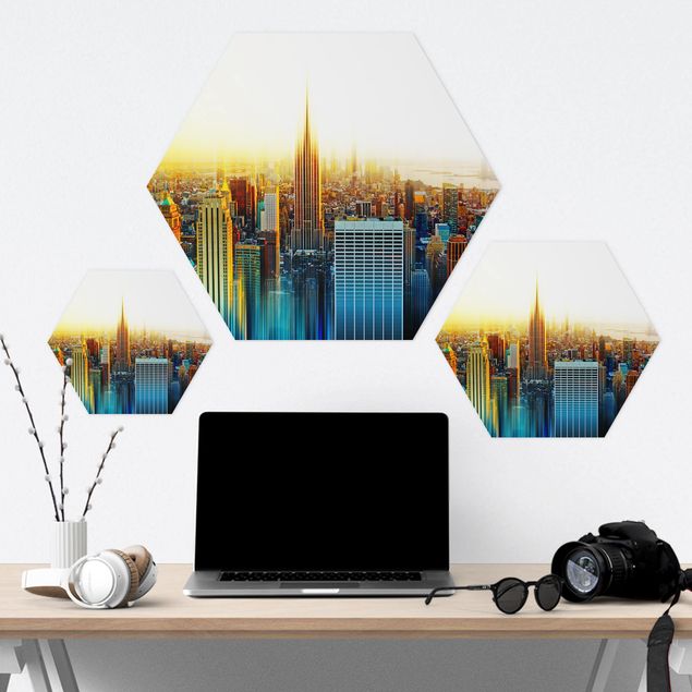 Forex hexagon - Manhattan Abstract
