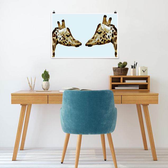 Poster - Giraffes In Love