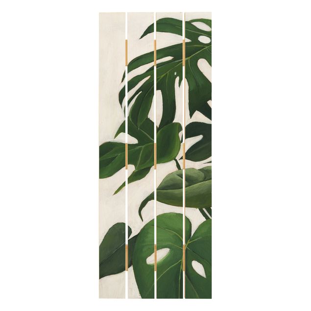 Print on wood - Favorite Plants - Monstera