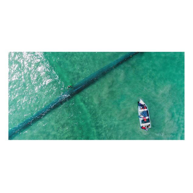 Forex print - Aerial View - Fishermen
