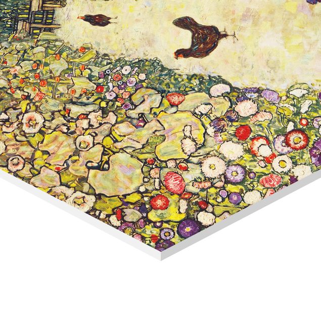 Forex hexagon - Gustav Klimt - Garden Path with Hens