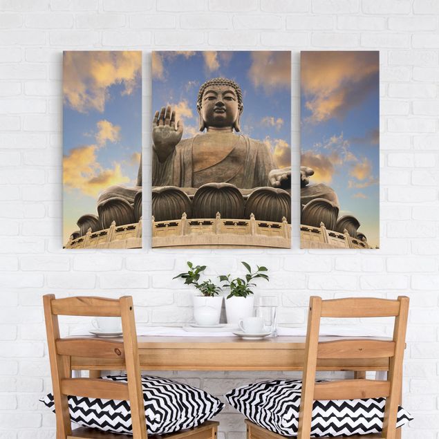 Print on canvas 3 parts - Big Buddha