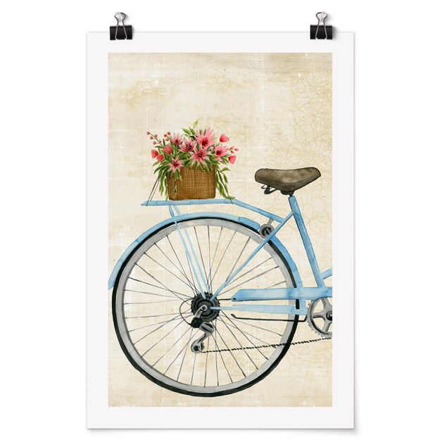 Poster art print - Flowers Courier II