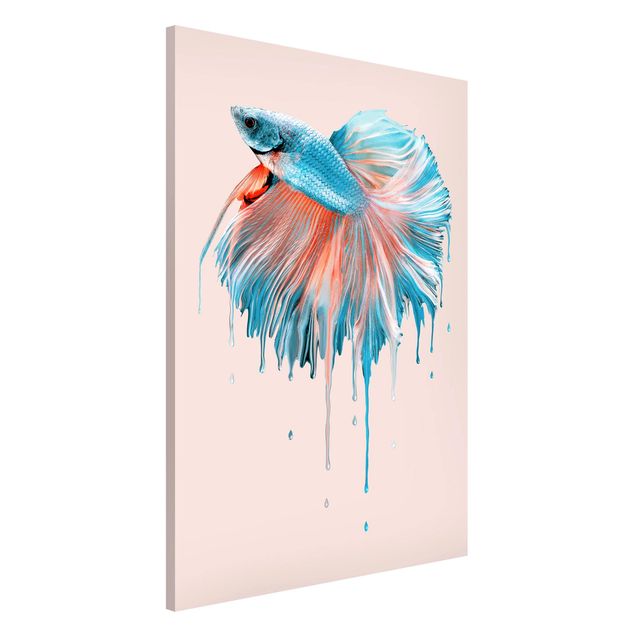 Magnetic memo board - Melting Fish