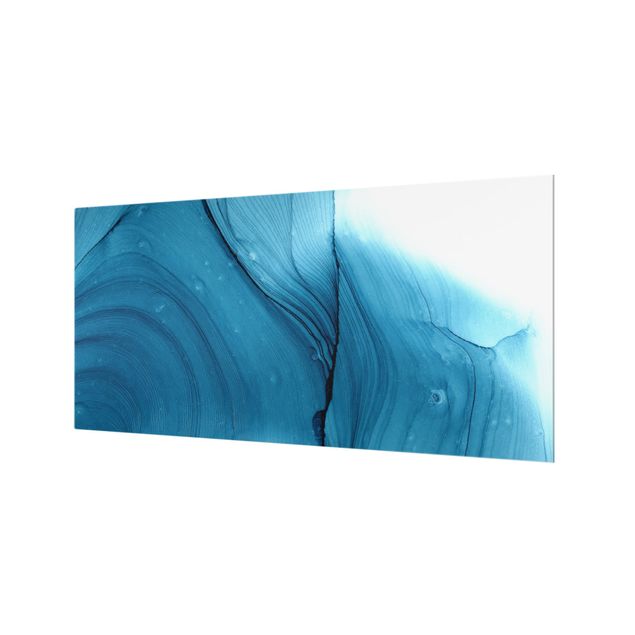 Splashback - Mottled Blue - Landscape format 2:1