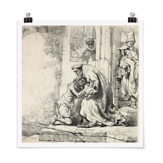 Poster - Rembrandt van Rijn - The Return of the prodigal Son