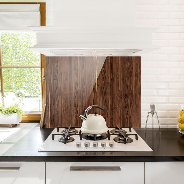 Wood effect splashbacks for kitchens Santos Rosewood