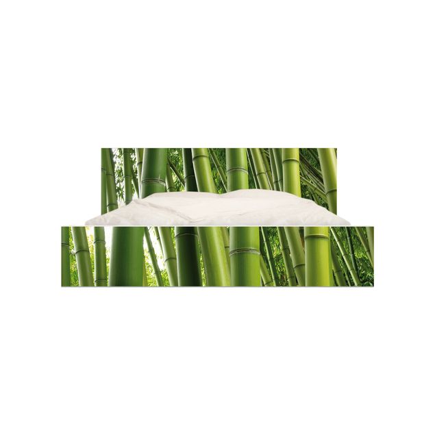 Adhesive film for furniture IKEA - Malm bed 140x200cm - Bamboo Trees No.1