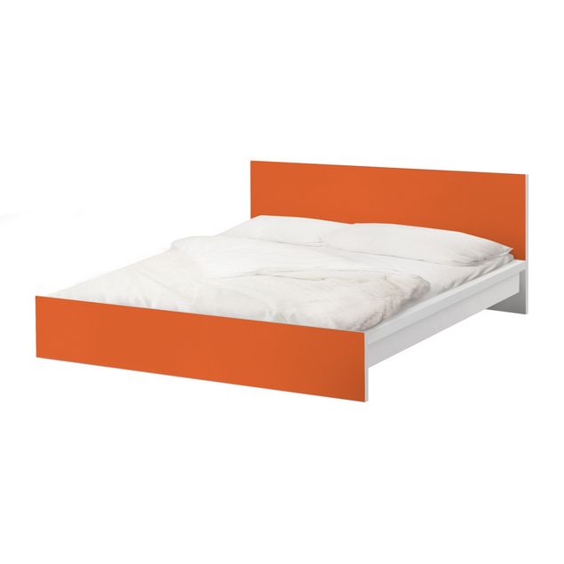 Adhesive film for furniture IKEA - Malm bed 140x200cm - Colour Orange