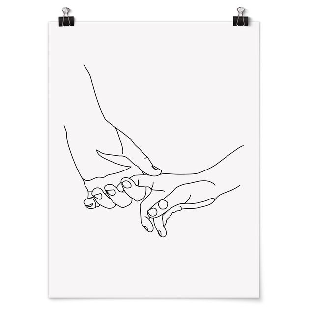 Poster - Tender Hands Line Art