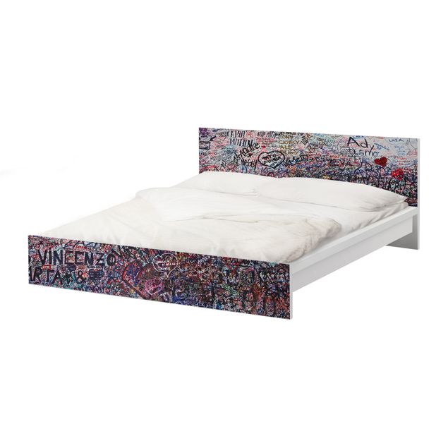 Adhesive film for furniture IKEA - Malm bed 140x200cm - Verona - Romeo & Juliet