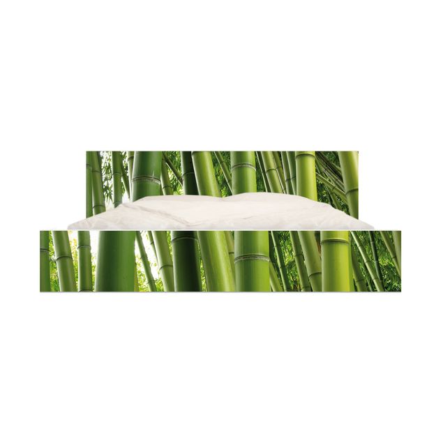 Adhesive film for furniture IKEA - Malm bed 160x200cm - Bamboo Trees No.1