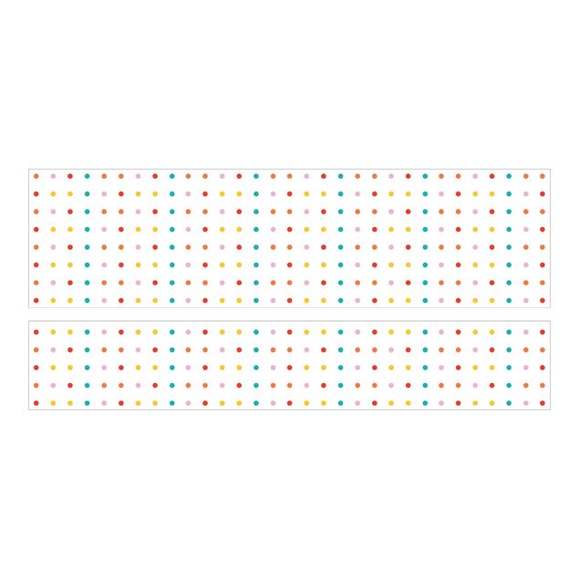 Adhesive film for furniture IKEA - Malm bed 160x200cm - No.UL748 Little Dots