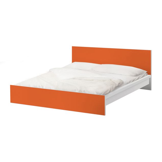 Adhesive film for furniture IKEA - Malm bed 180x200cm - Colour Orange
