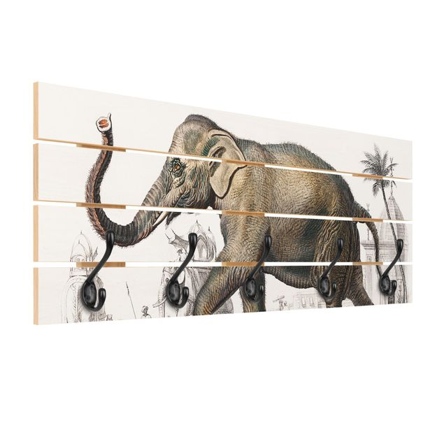 Coat rack - Vintage Board Elephant