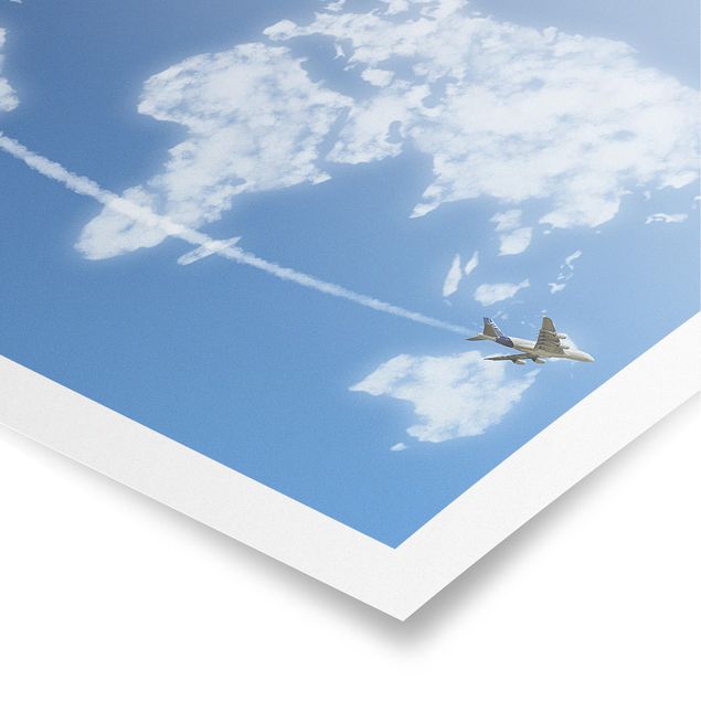Poster - World travel above the clouds