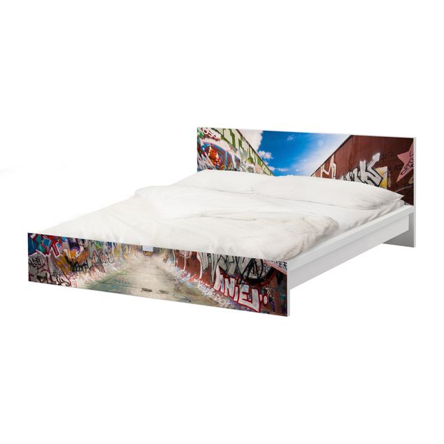 Adhesive film for furniture IKEA - Malm bed 180x200cm - Skate Graffiti