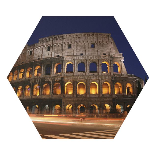 Forex hexagon - Colosseum in Rome at night