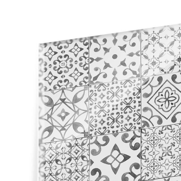 Splashback - Patterned Tiles Gray White
