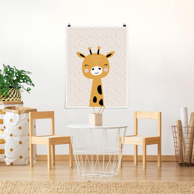 Poster kids room - Baby Giraffe
