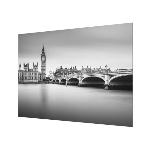 Glass Splashback - Westminster Bridge And Big Ben - Landscape 3:4