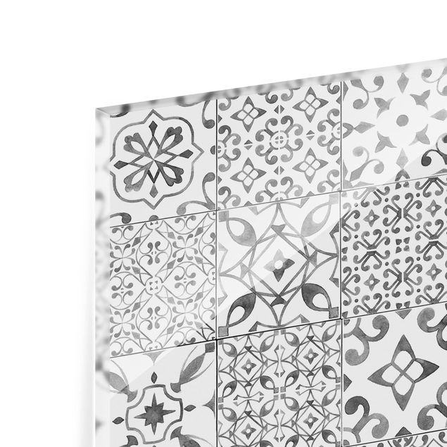 Splashback - Patterned Tiles Gray White