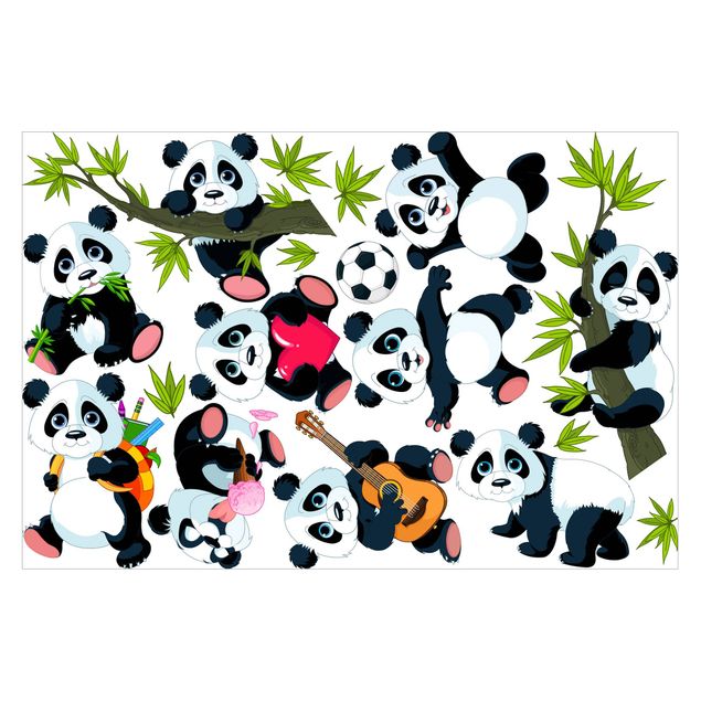 Window sticker kids - Panda Bear Mega Set