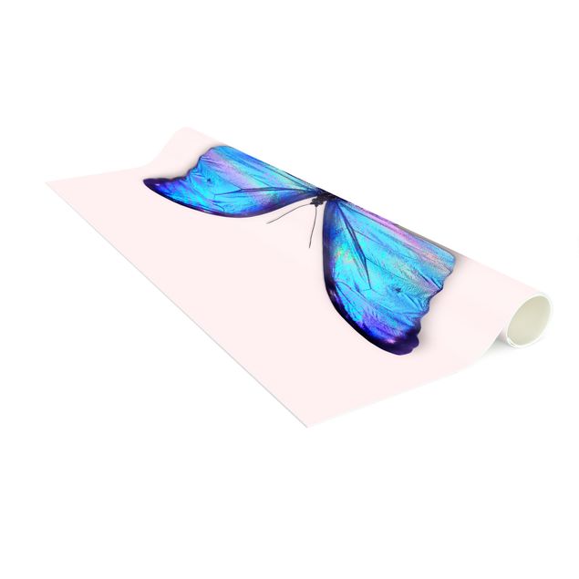 white mats Holographic Butterfly