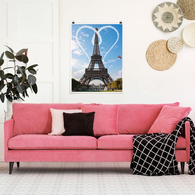 Poster architecture & skyline - Paris - City Of Love