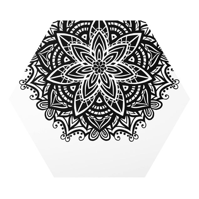 Forex hexagon - Mandala Flower With Heart