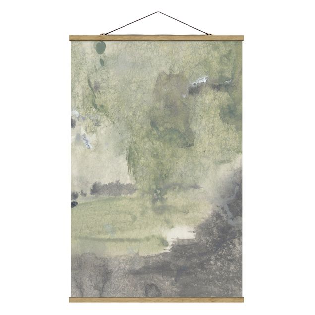 Fabric print with poster hangers - Peace, Love, Joy II