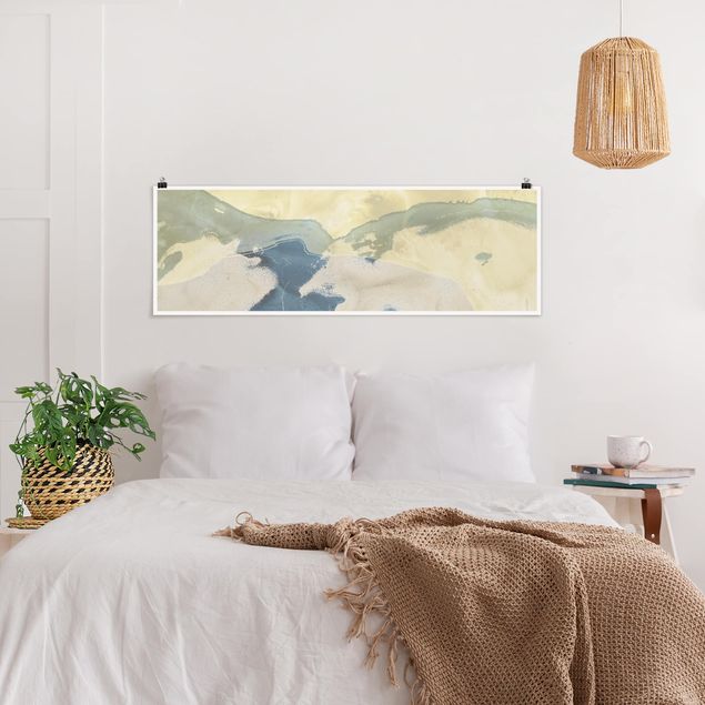 Panoramic poster abstract - Ocean And Desert II