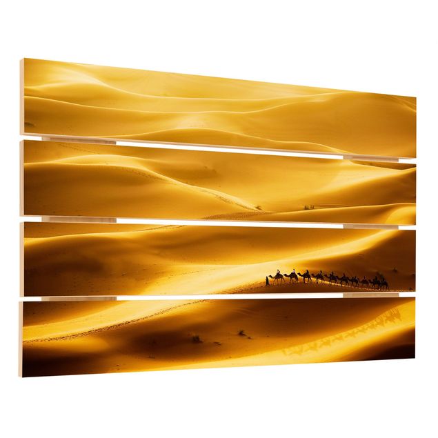 Print on wood - Golden Dunes