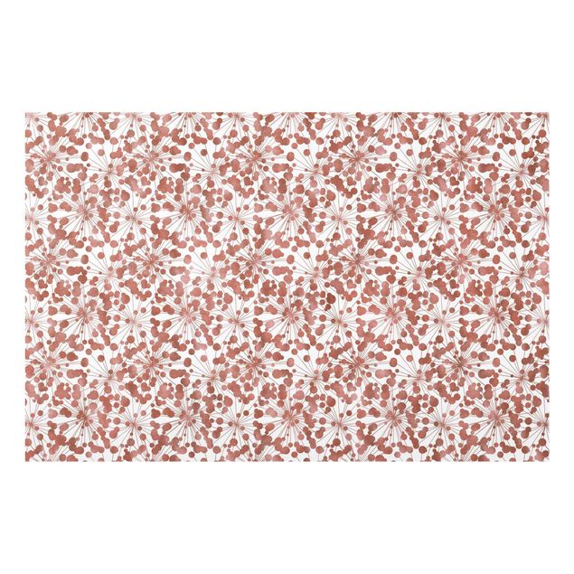 Splashback - Natural Pattern Dandelion With Dots Copper - Landscape format 3:2