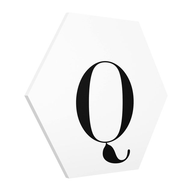 Forex hexagon - Letter Serif White Q