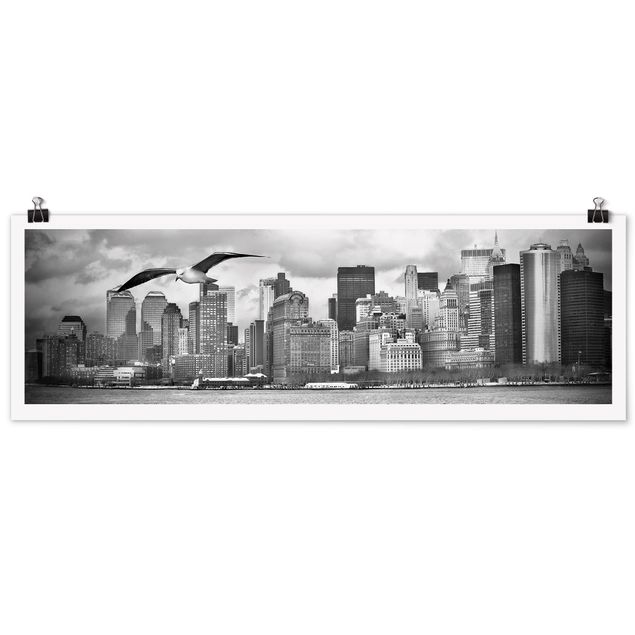 Panoramic poster architecture & skyline - No.YK1 New York II