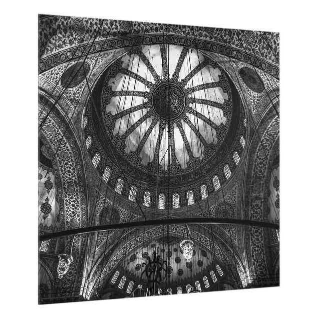 Glass Splashback - The Domes Of The Blue Mosque - Square 1:1