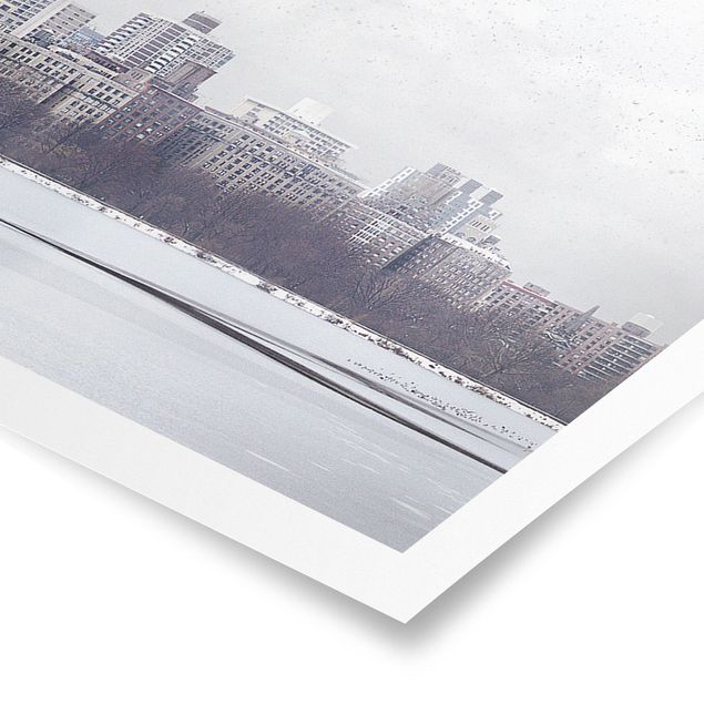 Panoramic poster architecture & skyline - No.YK2 New York in the snow