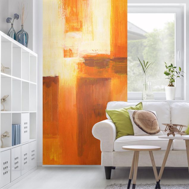Room divider - Petra Schüßler - Composition In Orange And Brown 01