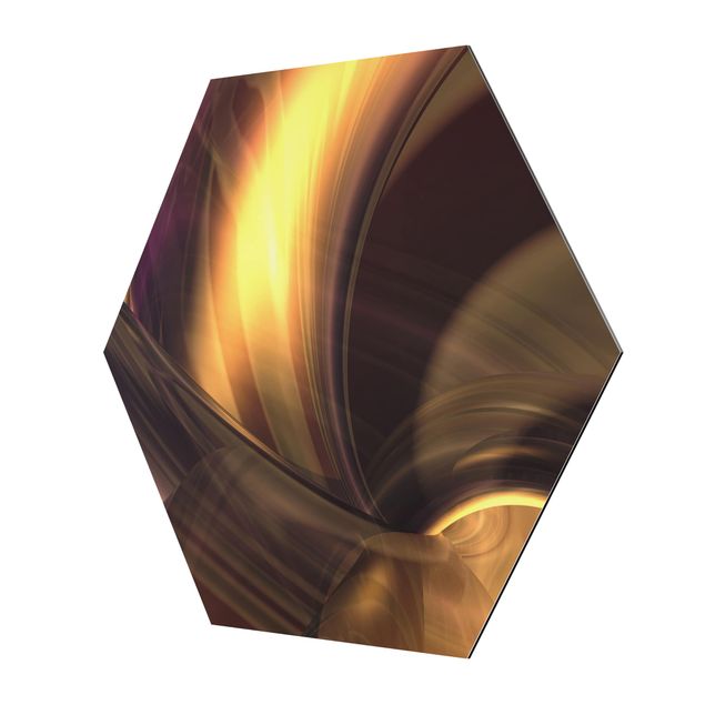 Alu-Dibond hexagon - Enchanted Fire