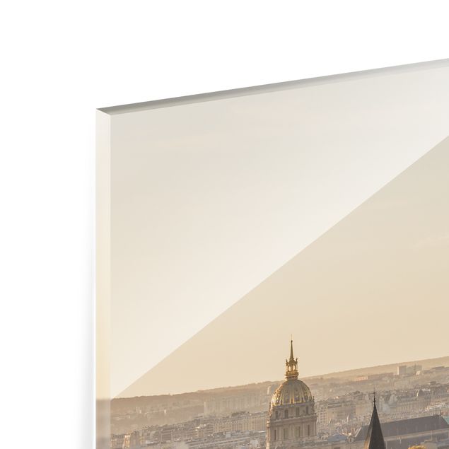 Glass Splashback - Paris at Dawn - Landscape format 4:3