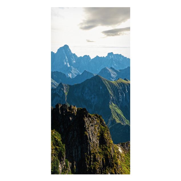 Magnetic memo board - Mountains On The Lofoten